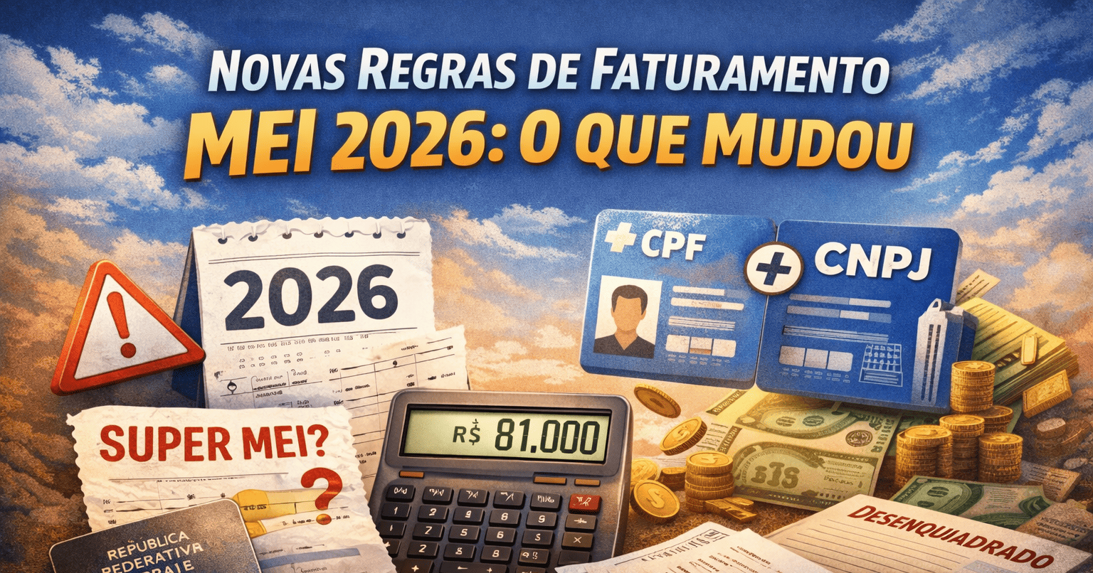 Novas Regras do MEI 2026: Faturamento e CPF + CNPJ